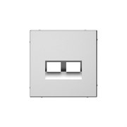 Systeme Electric ArtGallery Сталь Накладка двойная для информационных функций типа Keystone GAL000990