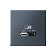 ArtGallery Грифель USB Розетка A + тип-C 45Вт высокоскоростная зарядка QC, PD, механизм GAL000729