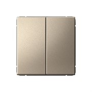 Systeme Electric ArtGallery Шампань Выключатель 2-клавишный, 10АХ, механизм, быстрозажим. клем. GAL000551S