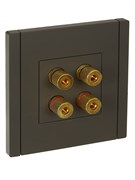 FORTE&PIANO Аудиорозетка 4-мест. FP339 сер. IEK FP-S40-K03