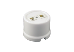 Bironi Лизетта керамика белый розетка 2-ая RJ45 B1-302-01