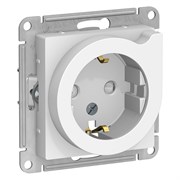Systeme Electric AtlasDesign белый розетка с заземлением, со шторками с выталк., 16А, механизм ATN000147 Systeme Electric AtlasDesign белый розетка с заземлением, со шторками с выталк., 16А, механизм ATN000147