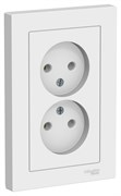 Systeme Electric AtlasDesign Лотос Розетка двойная б/з,16А, в сборе ATN001320 Systeme Electric AtlasDesign Лотос Розетка двойная б/з,16А, в сборе ATN001320