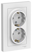 Systeme Electric AtlasDesign Лотос Розетка двойная с/з, 16А, в сборе ATN001324 Systeme Electric AtlasDesign Лотос Розетка двойная с/з, 16А, в сборе ATN001324