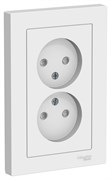 Systeme Electric AtlasDesign Лотос Розетка двойная б/з со шторками,16А, в сборе ATN001322 Systeme Electric AtlasDesign Лотос Розетка двойная б/з со шторками,16А, в сборе ATN001322