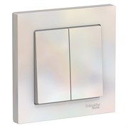Systeme Electric AtlasDesign жемчуг выключатель 2-клавишный сх.5, 10АХ, в сборе ATN000452 Systeme Electric AtlasDesign жемчуг выключатель 2-клавишный сх.5, 10АХ, в сборе ATN000452