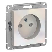Systeme Electric AtlasDesign жемчуг розетка без заземления, со шторками, 16А, механизм ATN000449 Systeme Electric AtlasDesign жемчуг розетка без заземления, со шторками, 16А, механизм ATN000449