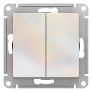 Systeme Electric AtlasDesign жемчуг переключатель 2-клавишный перекрестный, 2 x сх. 7, 10АХ, механизм ATN000473 Systeme Electric AtlasDesign жемчуг переключатель 2-клавишный перекрестный, 2 x сх. 7, 10АХ, механизм ATN000473