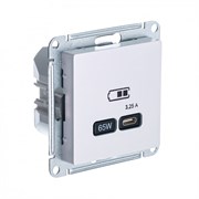 Systeme Electric AtlasDesign жемчуг USB розетка тип-C 65W высокоскор.заряд. QC, PD, механизм ATN000427 Systeme Electric AtlasDesign жемчуг USB розетка тип-C 65W высокоскор.заряд. QC, PD, механизм ATN000427