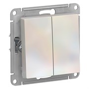 Systeme Electric AtlasDesign жемчуг выключатель 2-клавишный с самовозвратом, сх.2, 10А, механизм ATN000417 Systeme Electric AtlasDesign жемчуг выключатель 2-клавишный с самовозвратом, сх.2, 10А, механизм ATN000417