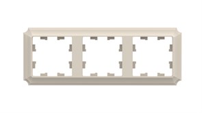 Systeme Electric AtlasDesign Antique бежевый рамка 3-ая, универсальная ATN100203