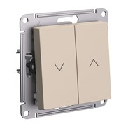 Systeme Electric AtlasDesign песочный выключатель 2-клавишный жалюзи, 10А, механизм ATN001219