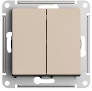 Systeme Electric AtlasDesign песочный переключатель 2-клавишный перекрестный, 2 x сх. 7, 10АХ, механизм ATN001273