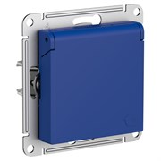 Systeme Electric AtlasDesign аквамарин розетка с заземлением, со шторками с крышкой, 16А, IP20, механизм ATN001146 Systeme Electric AtlasDesign аквамарин розетка с заземлением, со шторками с крышкой, 16А, IP20, механизм ATN001146