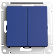 Systeme Electric AtlasDesign аквамарин переключатель 2-клавишный перекрестный, 2 x сх. 7, 10АХ, механизм ATN001173 Systeme Electric AtlasDesign аквамарин переключатель 2-клавишный перекрестный, 2 x сх. 7, 10АХ, механизм ATN001173