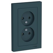 Systeme Electric AtlasDesign изумруд розетка без заземления, двойная, 16А, в сборе ATN000820 Systeme Electric AtlasDesign изумруд розетка без заземления, двойная, 16А, в сборе ATN000820
