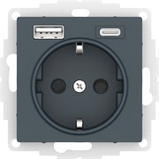 Systeme Electric AtlasDesign изумруд розетка 16А с USB A+С (5В/2,4А/3 А, 2х5В/1,5А), мех ATN000832 Systeme Electric AtlasDesign изумруд розетка 16А с USB A+С (5В/2,4А/3 А, 2х5В/1,5А), мех ATN000832
