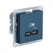 Systeme Electric AtlasDesign изумруд USB розетка тип-C 65W высокоскор.заряд. QC, PD, механизм ATN000827 Systeme Electric AtlasDesign изумруд USB розетка тип-C 65W высокоскор.заряд. QC, PD, механизм ATN000827