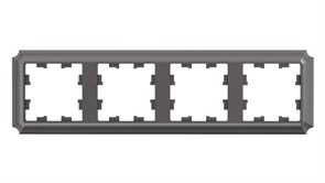 Systeme Electric AtlasDesign Antique мокко рамка 4-ая, универсальная ATN100604