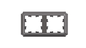 Systeme Electric AtlasDesign Antique мокко рамка 2-ая, универсальная ATN100602