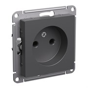 Systeme Electric AtlasDesign базальт розетка без заземления, без шторок, 16А, механизм ATN001441