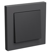 Systeme Electric AtlasDesign базальт выключатель 1-клавишный, сх.1, 10АХ, в сборе ATN001412