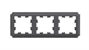 Systeme Electric AtlasDesign Antique базальт рамка 3-ая, универсальная ATN101403