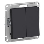 Systeme Electric AtlasDesign карбон выключатель 2-клавишный с самовозвратом, сх.2, 10А, механизм ATN001017 Systeme Electric AtlasDesign карбон выключатель 2-клавишный с самовозвратом, сх.2, 10А, механизм ATN001017