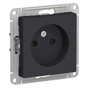 Systeme Electric AtlasDesign карбон розетка без заземления, со шторками, 16А, механизм ATN001049 Systeme Electric AtlasDesign карбон розетка без заземления, со шторками, 16А, механизм ATN001049