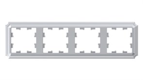 Systeme Electric AtlasDesign Antique алюминий рамка 4-ая, универсальная ATN100304