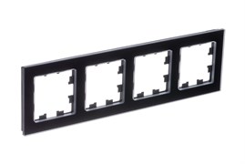 Systeme Electric AtlasDesign Nature натуральное стекло чёрный рамка 4-ая ATN361004 Systeme Electric AtlasDesign Nature натуральное стекло чёрный рамка 4-ая ATN361004