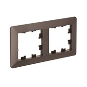 Systeme Electric AtlasDesign Air Мокко/дымчатый черный Рамка 2-ая ATN220602