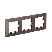 Systeme Electric AtlasDesign Air Мокко/дымчатый черный Рамка 3-ая ATN220603