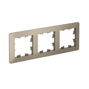 Systeme Electric AtlasDesign Air Шампань/дымчатый черный Рамка 3-ая ATN220503