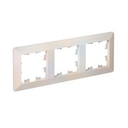 Systeme Electric AtlasDesign Air Жемчуг/дымчатый белый Рамка 3-ая ATN220403