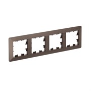 Systeme Electric AtlasDesign Air Мокко/дымчатый черный Рамка 4-ая ATN220604