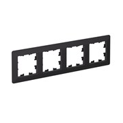 Systeme Electric AtlasDesign Air Карбон/дымчатый черный Рамка 4-ая ATN221004