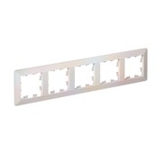 Systeme Electric AtlasDesign Air Жемчуг/дымчатый белый Рамка 5-ая ATN220405