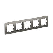 Systeme Electric AtlasDesign Air Сталь/дымчатый черный Рамка 5-ая ATN220905