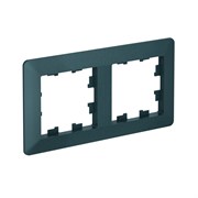 Systeme Electric AtlasDesign Air Изумруд/дымчатый черный Рамка 2-ая ATN220802