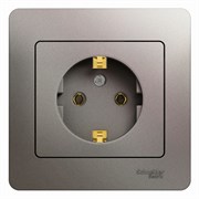 Glossa платина розетка с заземлением, (в сборе) GSL001242 Glossa платина розетка с заземлением, (в сборе) GSL001242