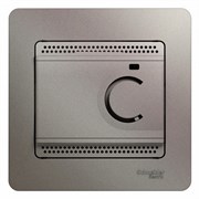 Systeme Electric Glossa Платина Термостат электронный теплого пола с датчиком, от +5 до +50°C,10A (в сборе) GSL001238
