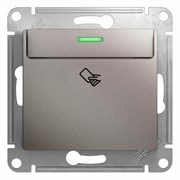 Glossa платина выключатель карточный, сх.6, 10AX GSL001269 Glossa платина выключатель карточный, сх.6, 10AX GSL001269