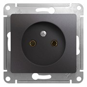 Glossa графит розетка без заземлениея GSL001341 Glossa графит розетка без заземлениея GSL001341