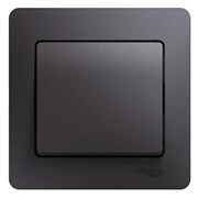 Glossa графит выключатель 1-клавишный сх.1, 10AX (в сборе) GSL001312 Glossa графит выключатель 1-клавишный сх.1, 10AX (в сборе) GSL001312