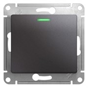 Glossa графит выключатель 1-клавишный с подсветкой, сх.1а, 10AX GSL001313 Glossa графит выключатель 1-клавишный с подсветкой, сх.1а, 10AX GSL001313