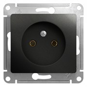 Glossa антрацит розетка без заземлениея , 16А GSL000741 Glossa антрацит розетка без заземлениея , 16А GSL000741