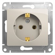 Glossa молочный розетка с заземлением GSL000943 Glossa молочный розетка с заземлением GSL000943