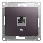 Glossa сиреневый туман розетка компьютерная RJ45 кат.5E GSL001481K Glossa сиреневый туман розетка компьютерная RJ45 кат.5E GSL001481K