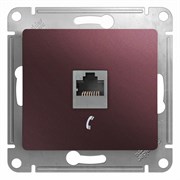 Glossa баклажановый розетка телефонная RJ11 GSL001181T Glossa баклажановый розетка телефонная RJ11 GSL001181T